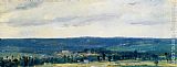 Valley Canvas Paintings - The Seine Valley near Rouen